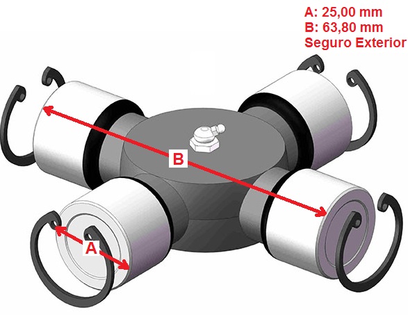 CRUCETA 25.00mm U183